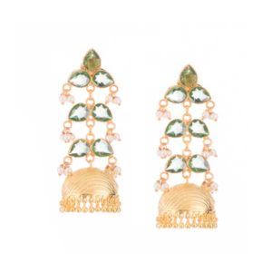 Bel Leaves Green Jhumka