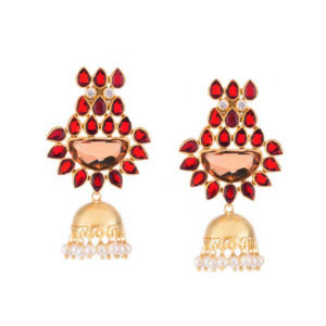 Champagne Red Jhumka