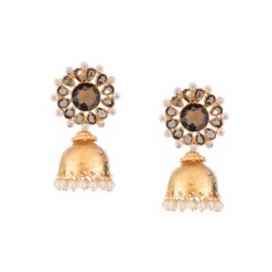 Smoky Crystal Jhumka