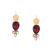 Sweet Pear Red Drop Studs